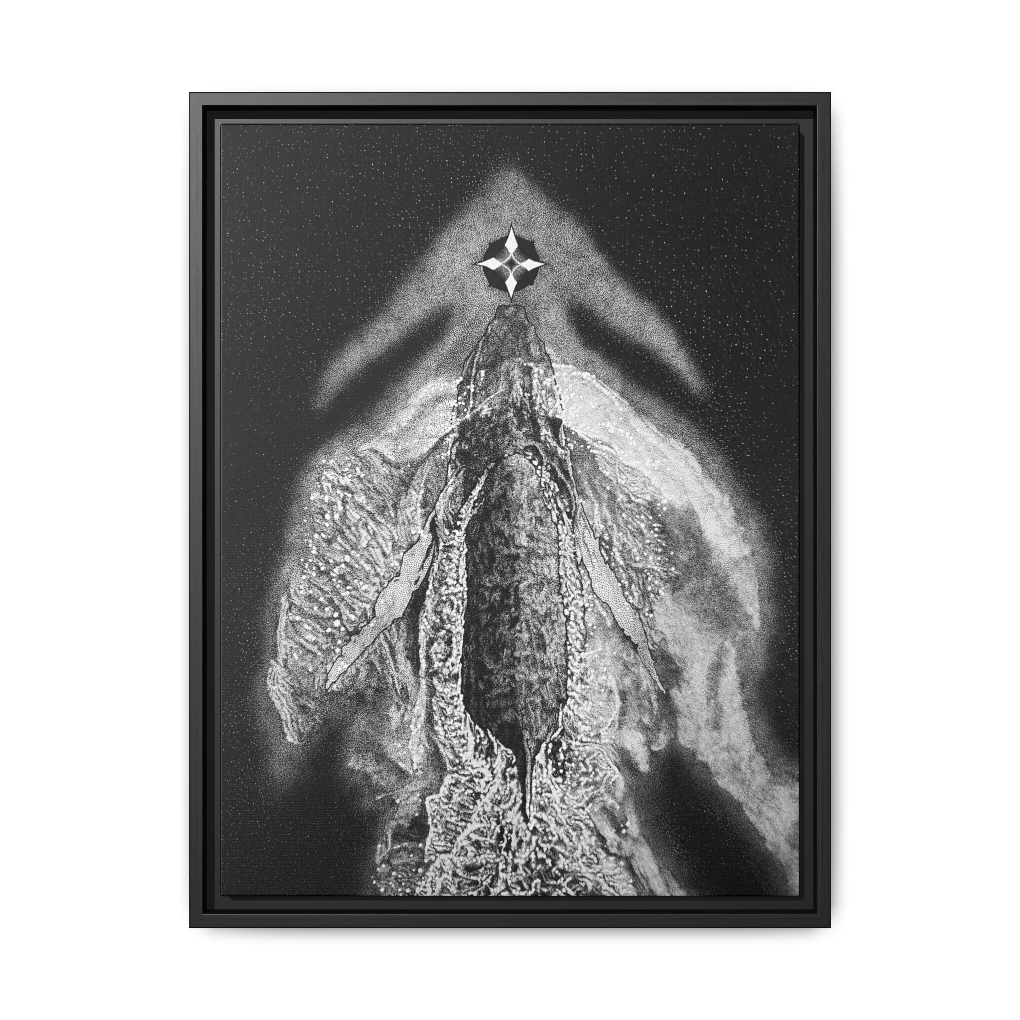 Framed Canvas Print - On the Nose