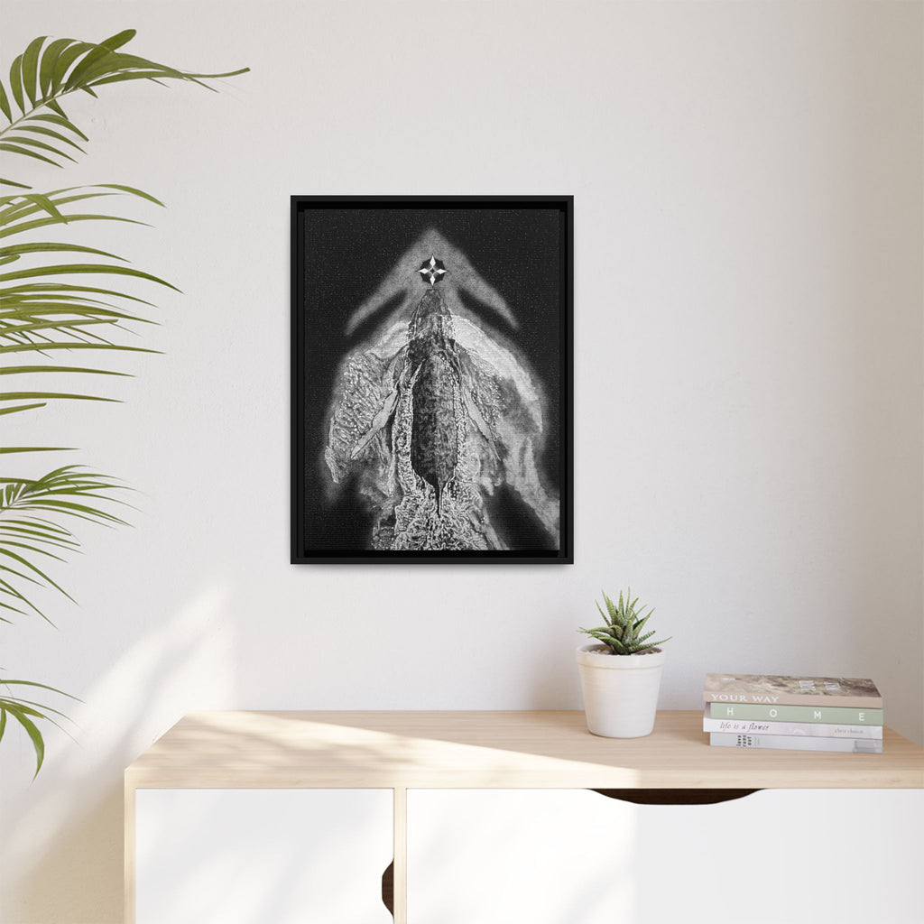 Framed Canvas Print - On the Nose