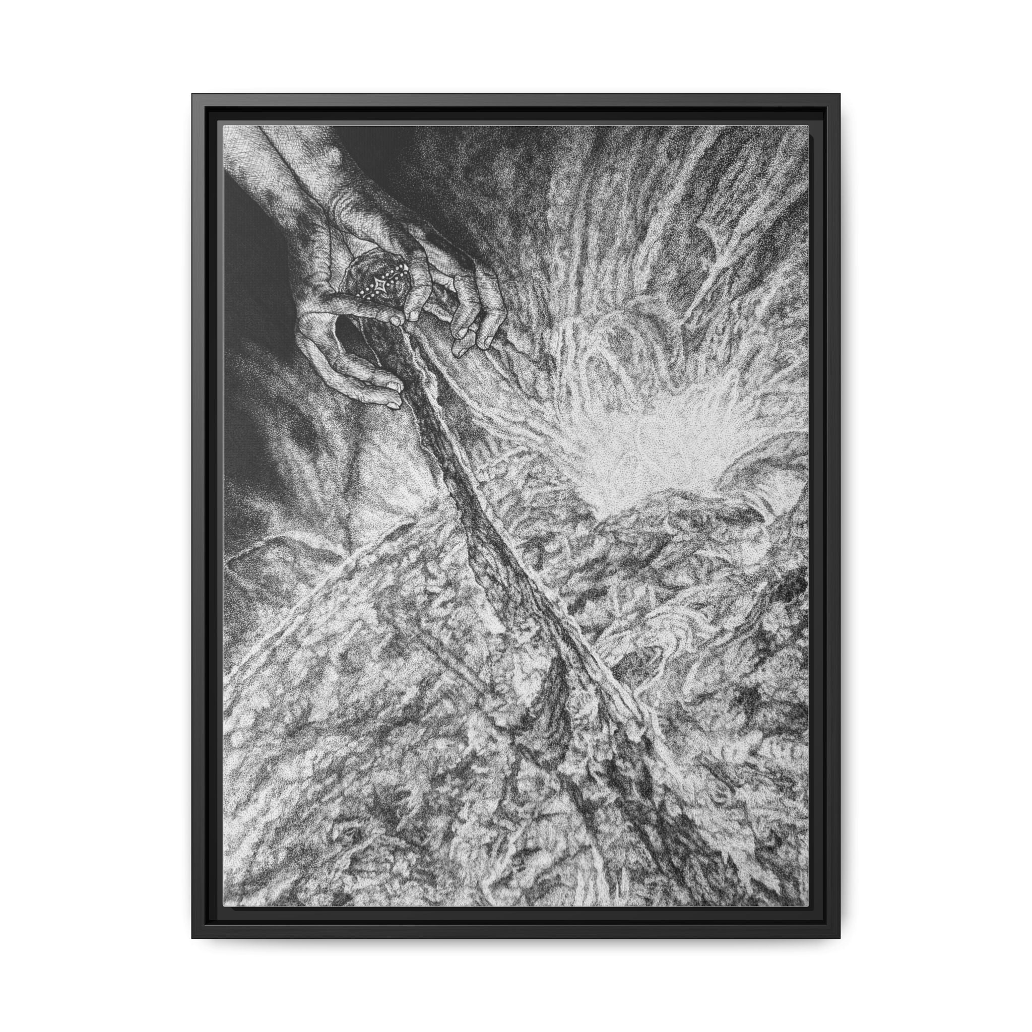 Framed Canvas Print - Rebirth