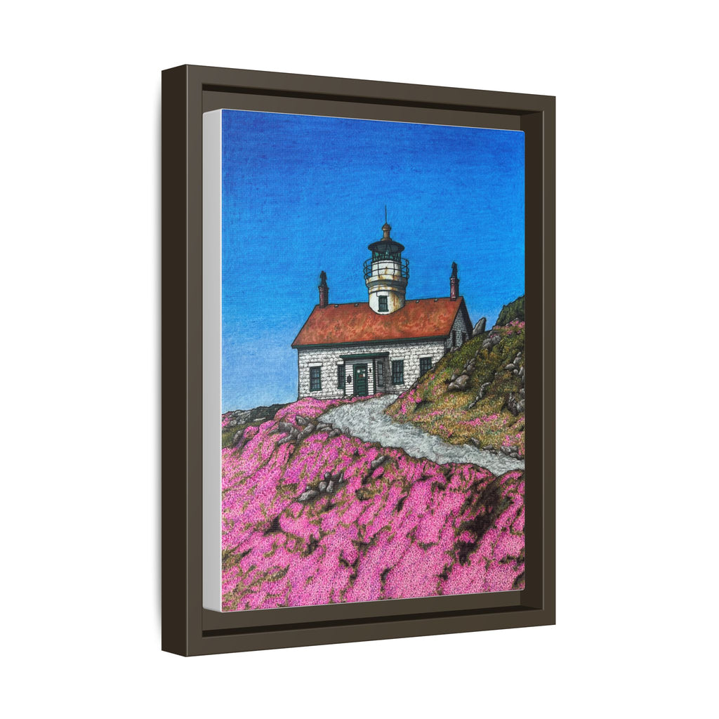 Crescent City Lighthouse - Framed Canvas Print