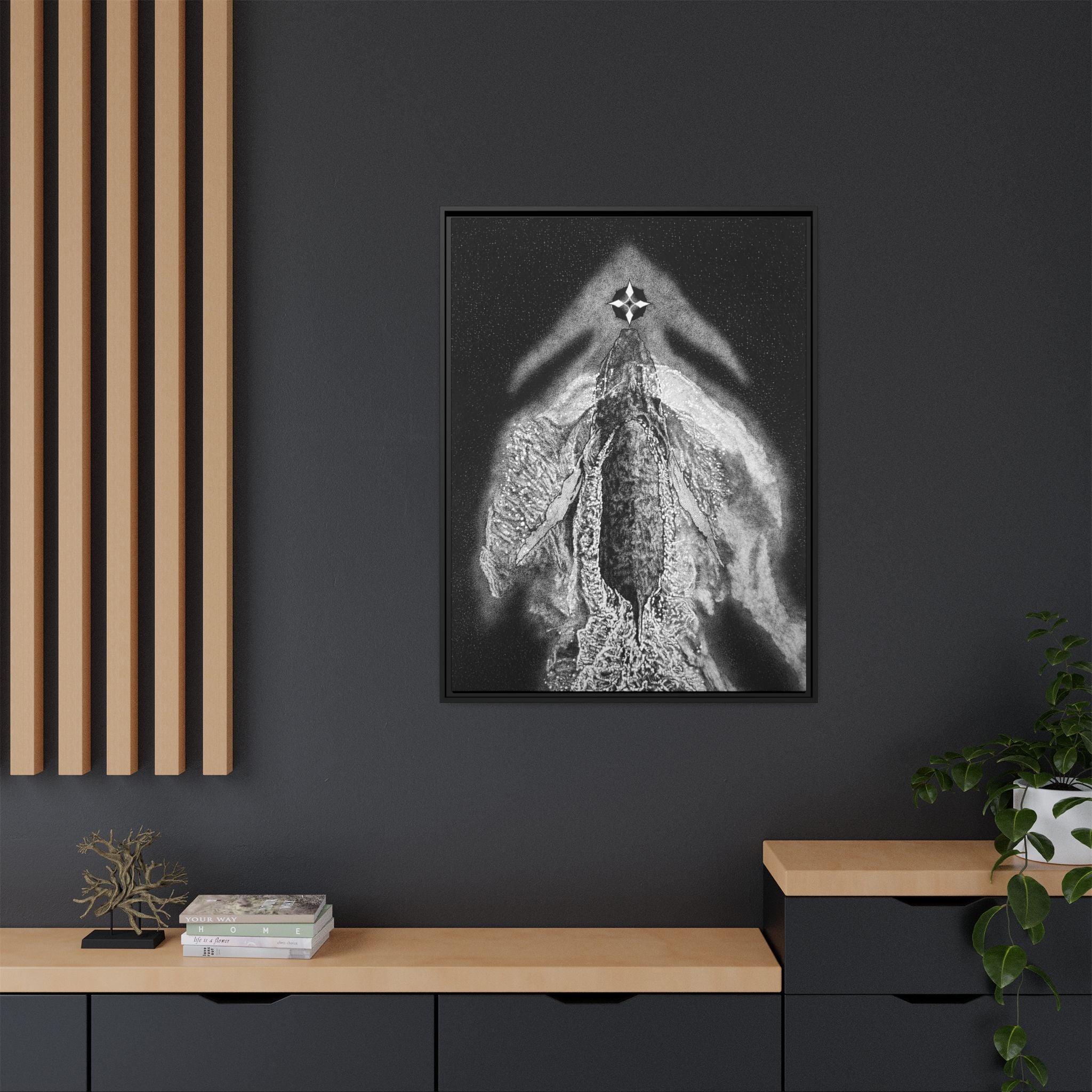 Framed Canvas Print - On the Nose