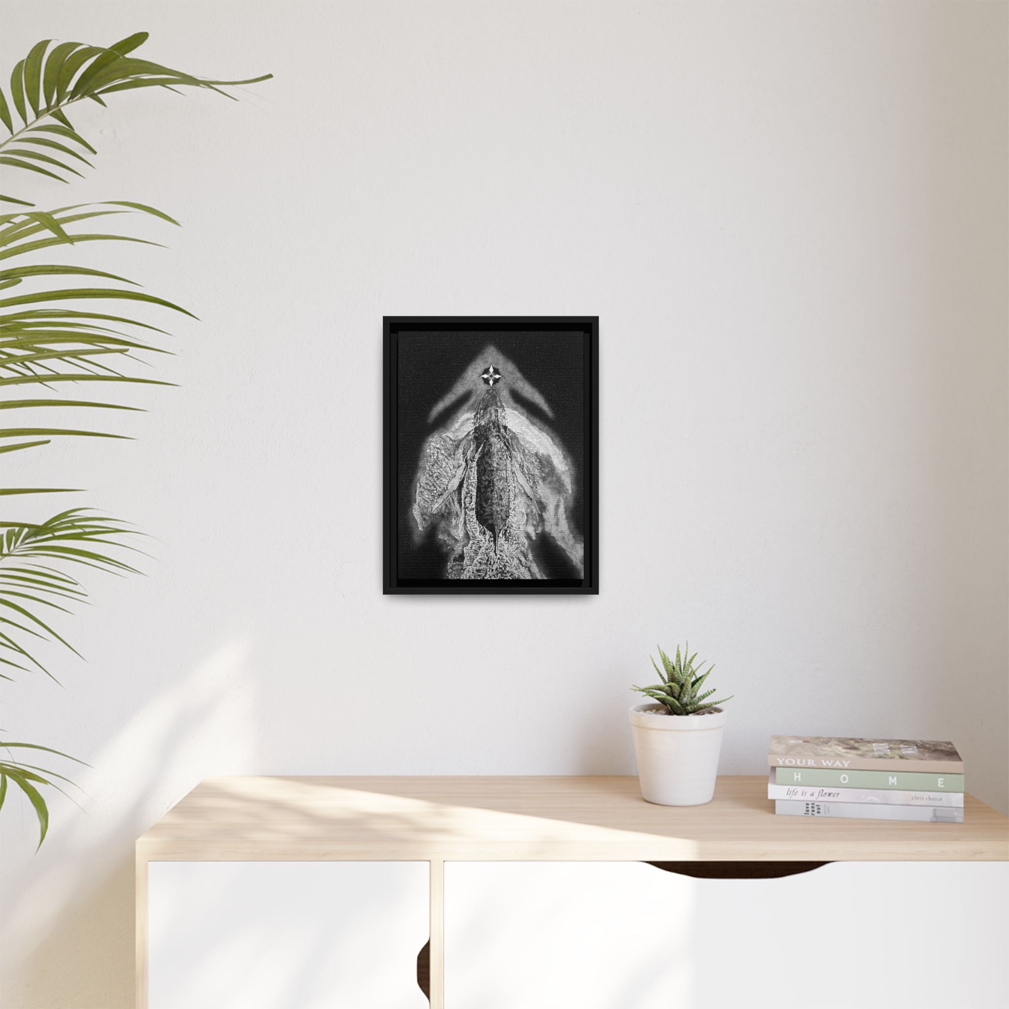 Framed Canvas Print - On the Nose