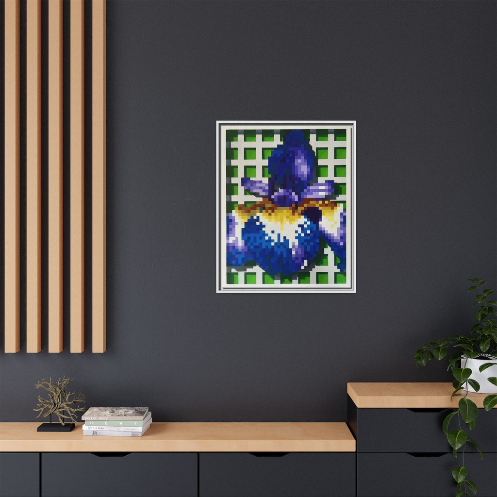 Iris 1 Painting - Framed Canvas Print