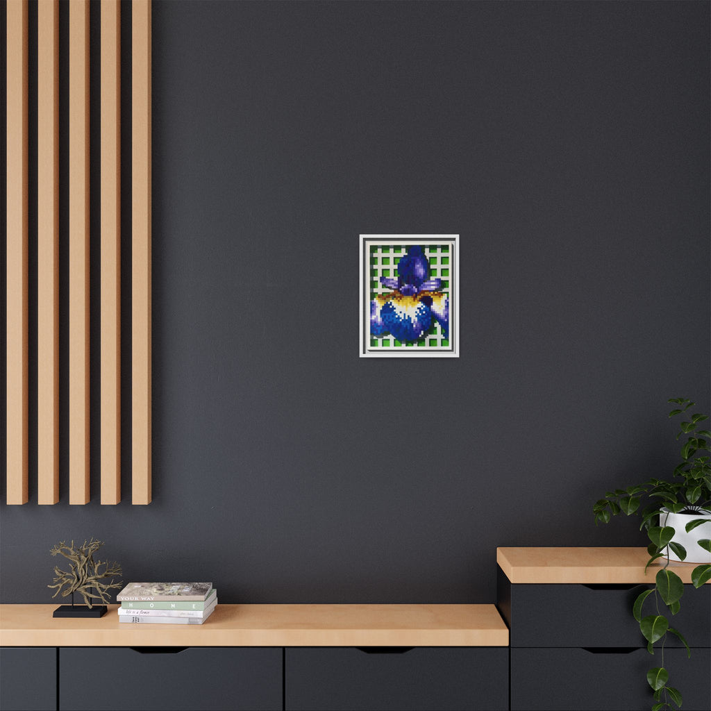 Iris 1 Painting - Framed Canvas Print