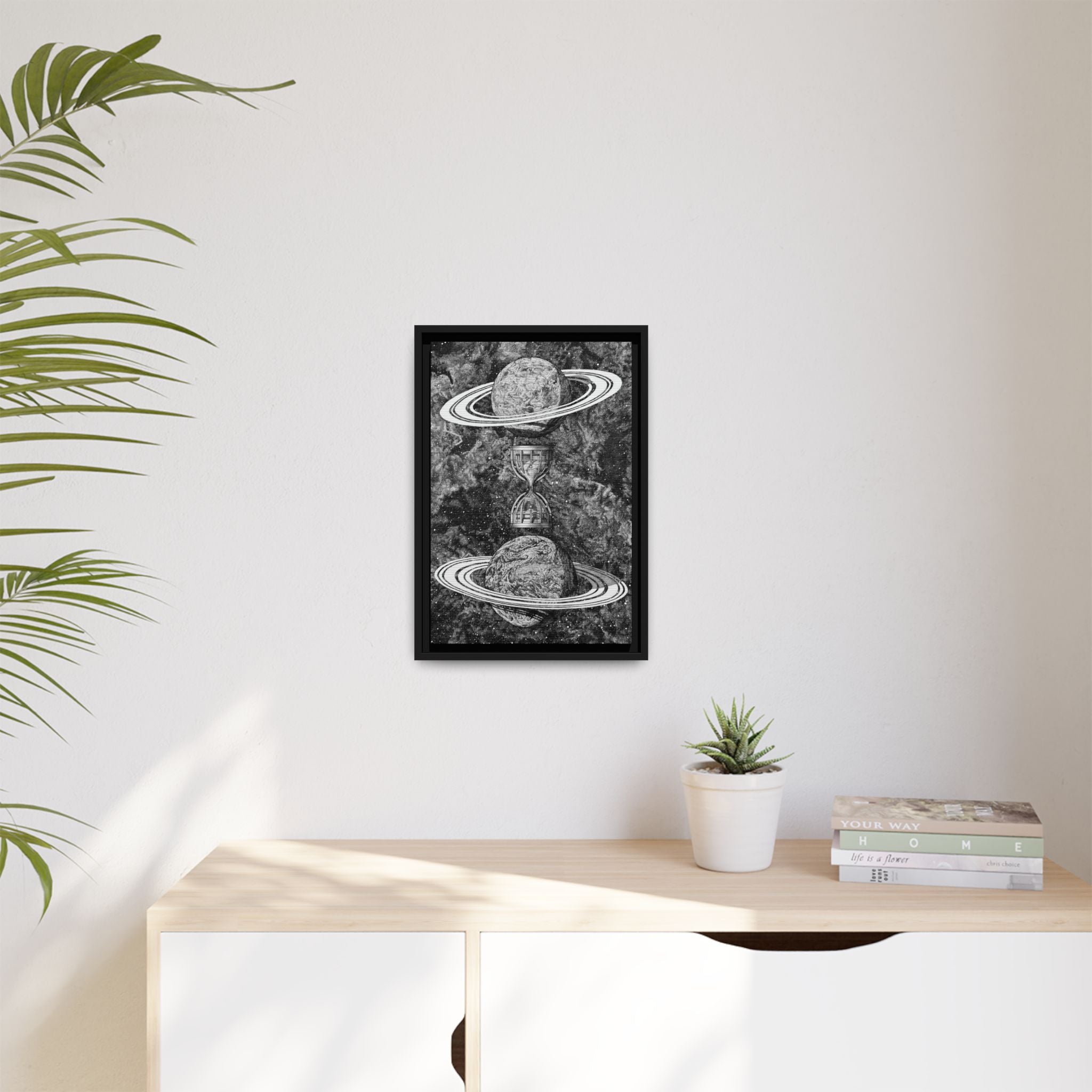 Gravity - Framed Canvas Print
