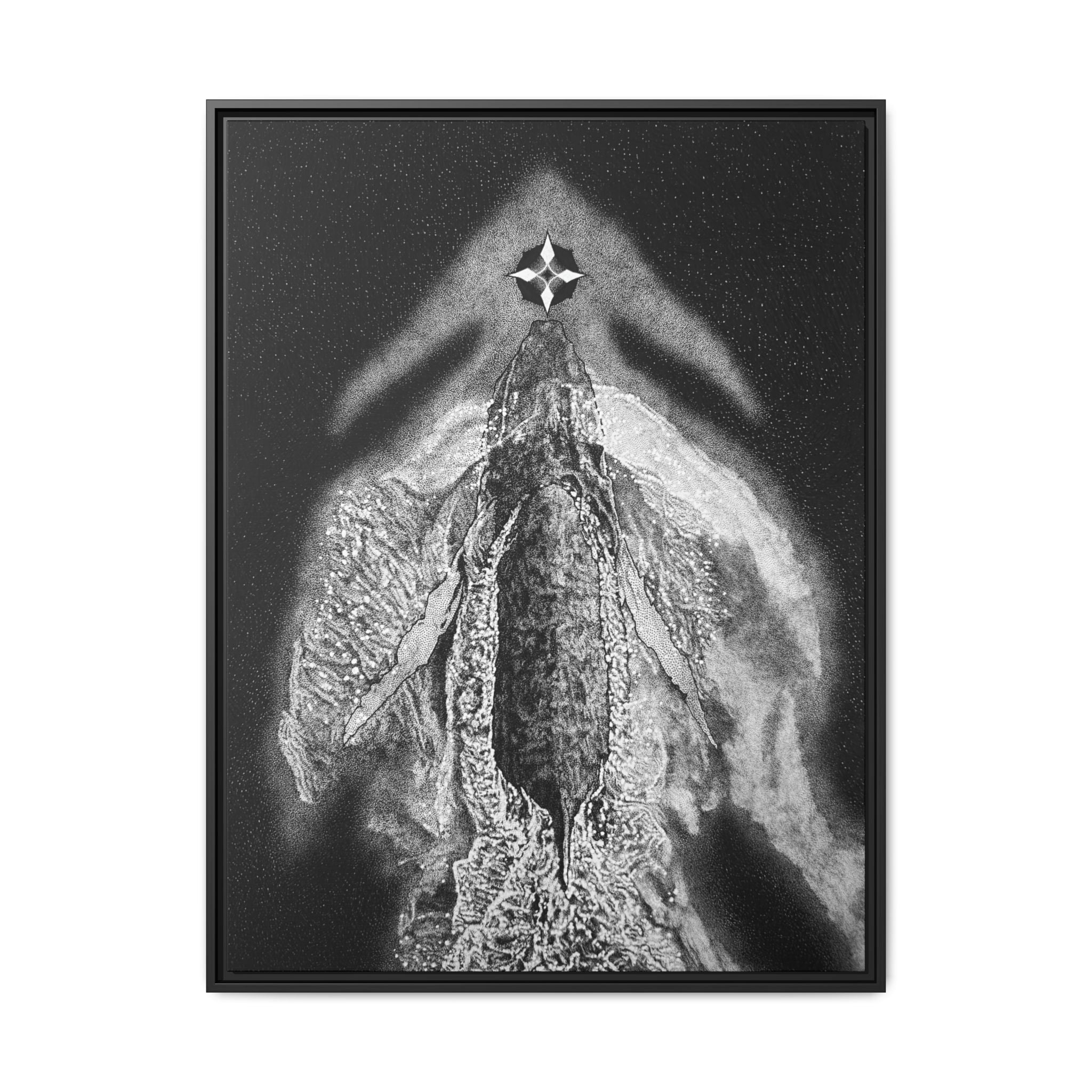 Framed Canvas Print - On the Nose