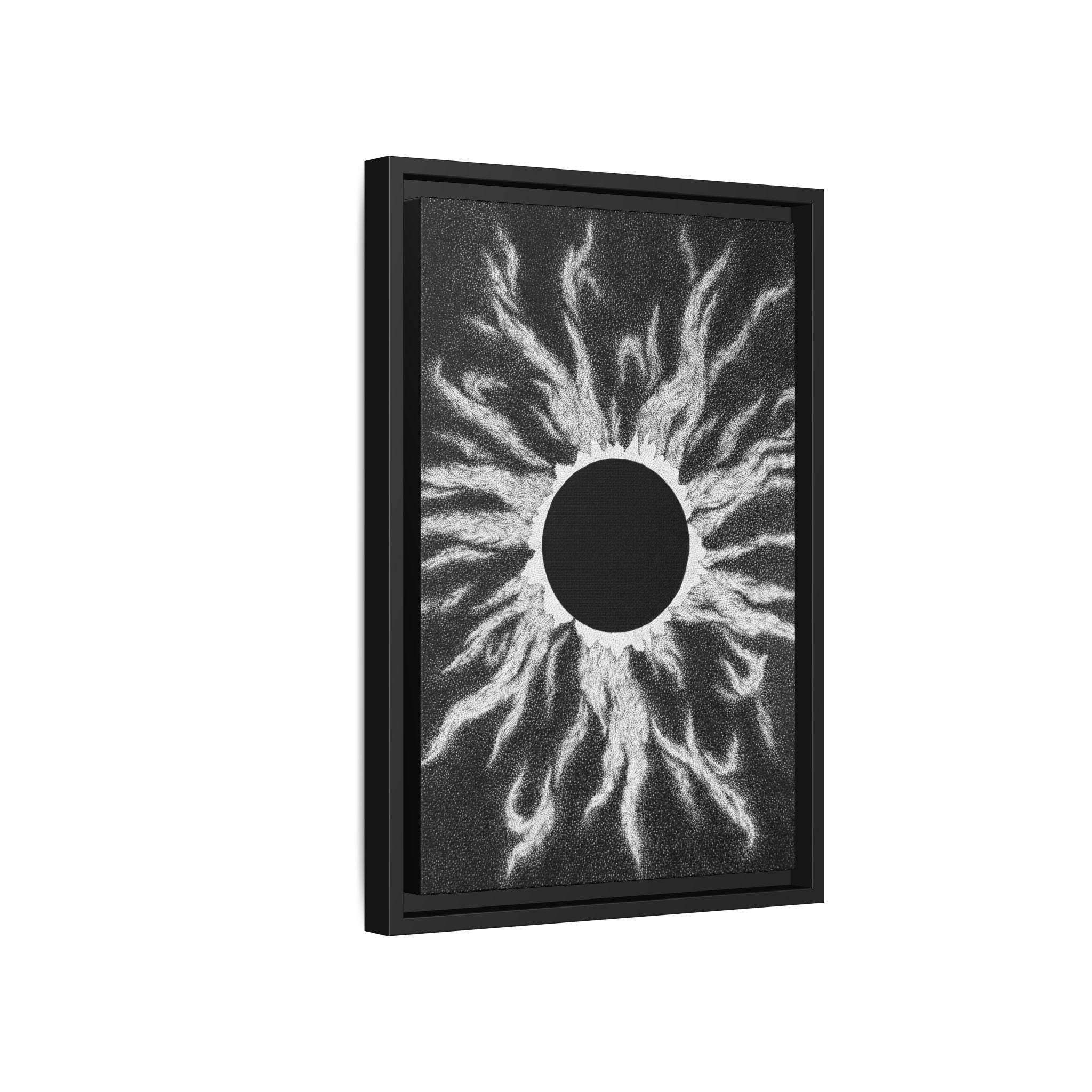 Framed Canvas Print - The Void Moon