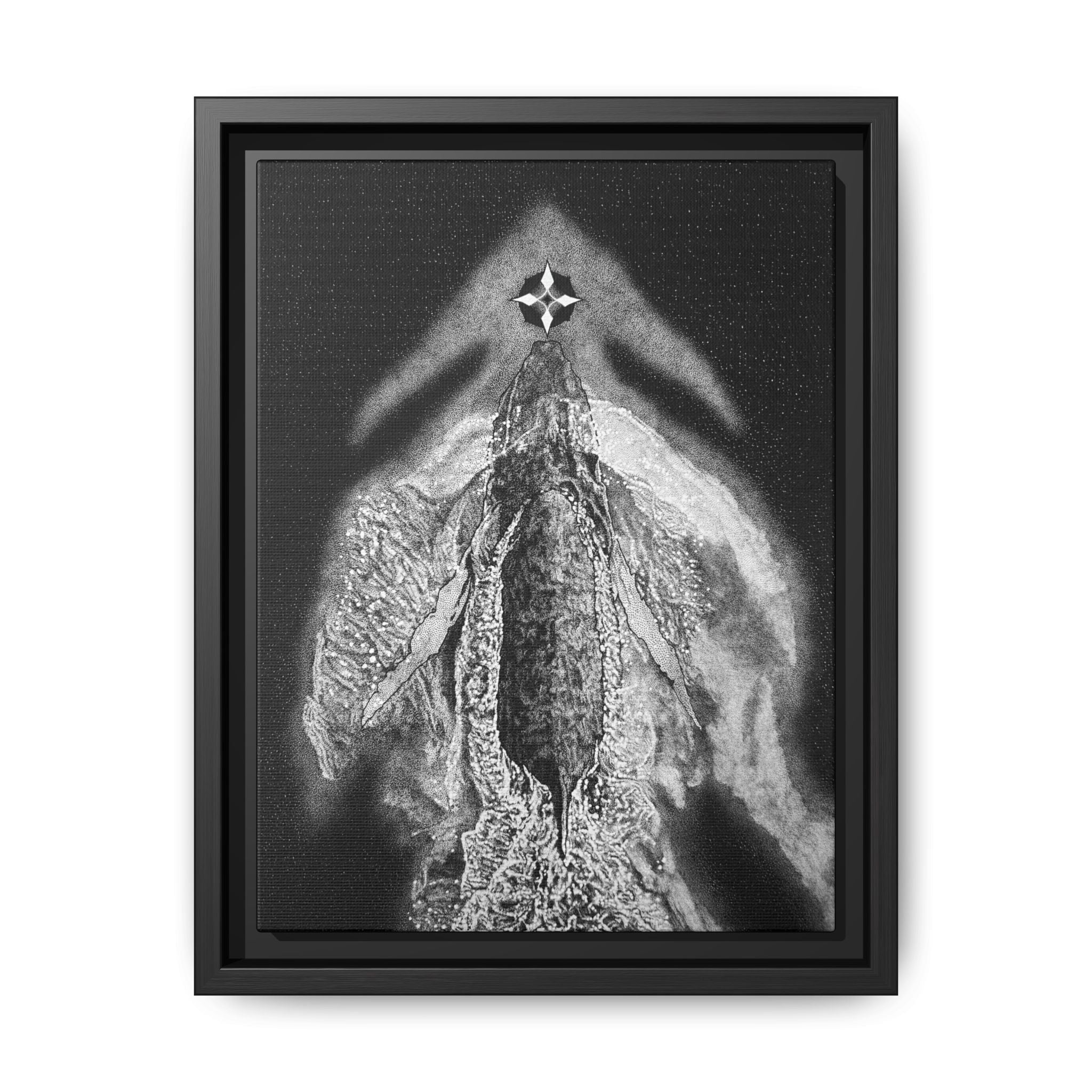 Framed Canvas Print - On the Nose