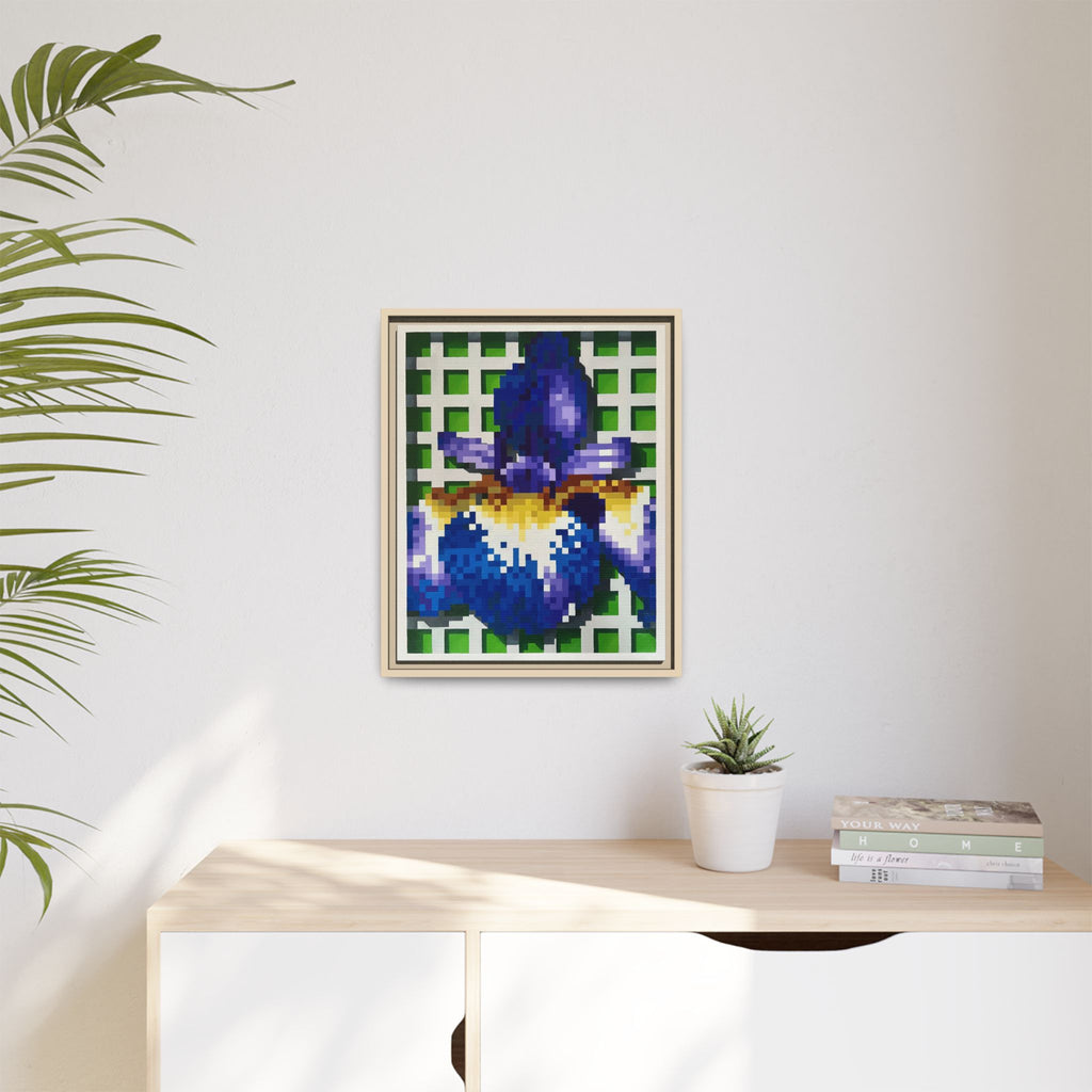Iris 1 Painting - Framed Canvas Print