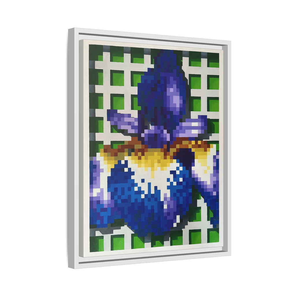 Iris 1 Painting - Framed Canvas Print