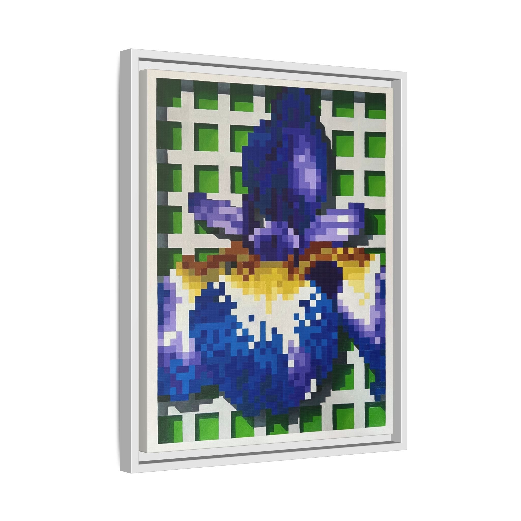 Iris 1 Painting - Framed Canvas Print