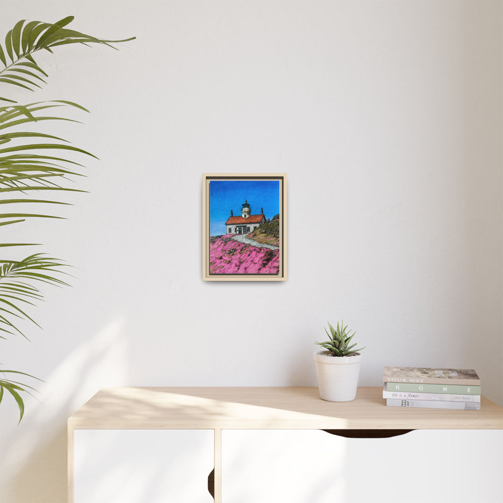 Crescent City Lighthouse - Framed Canvas Print