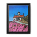Crescent City Lighthouse - Framed Canvas Print