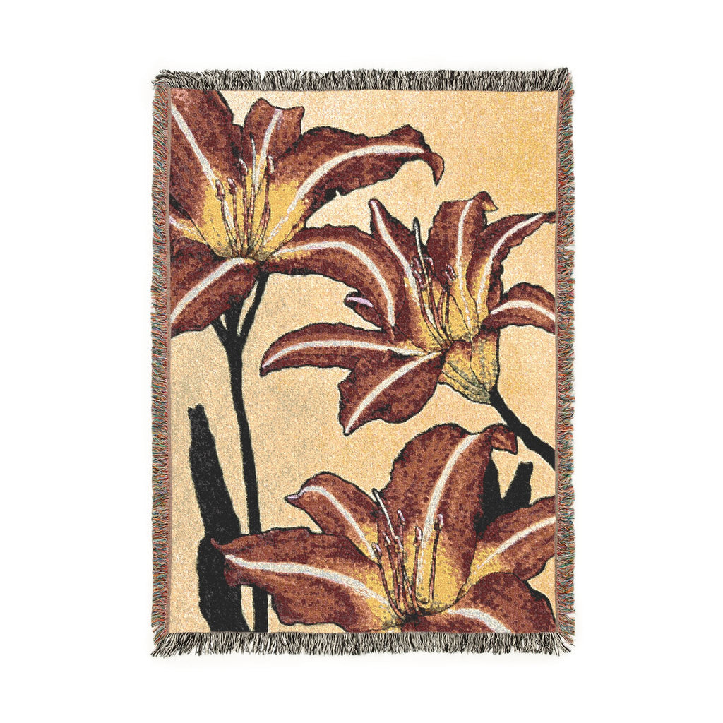 Lilies - Woven Blanket