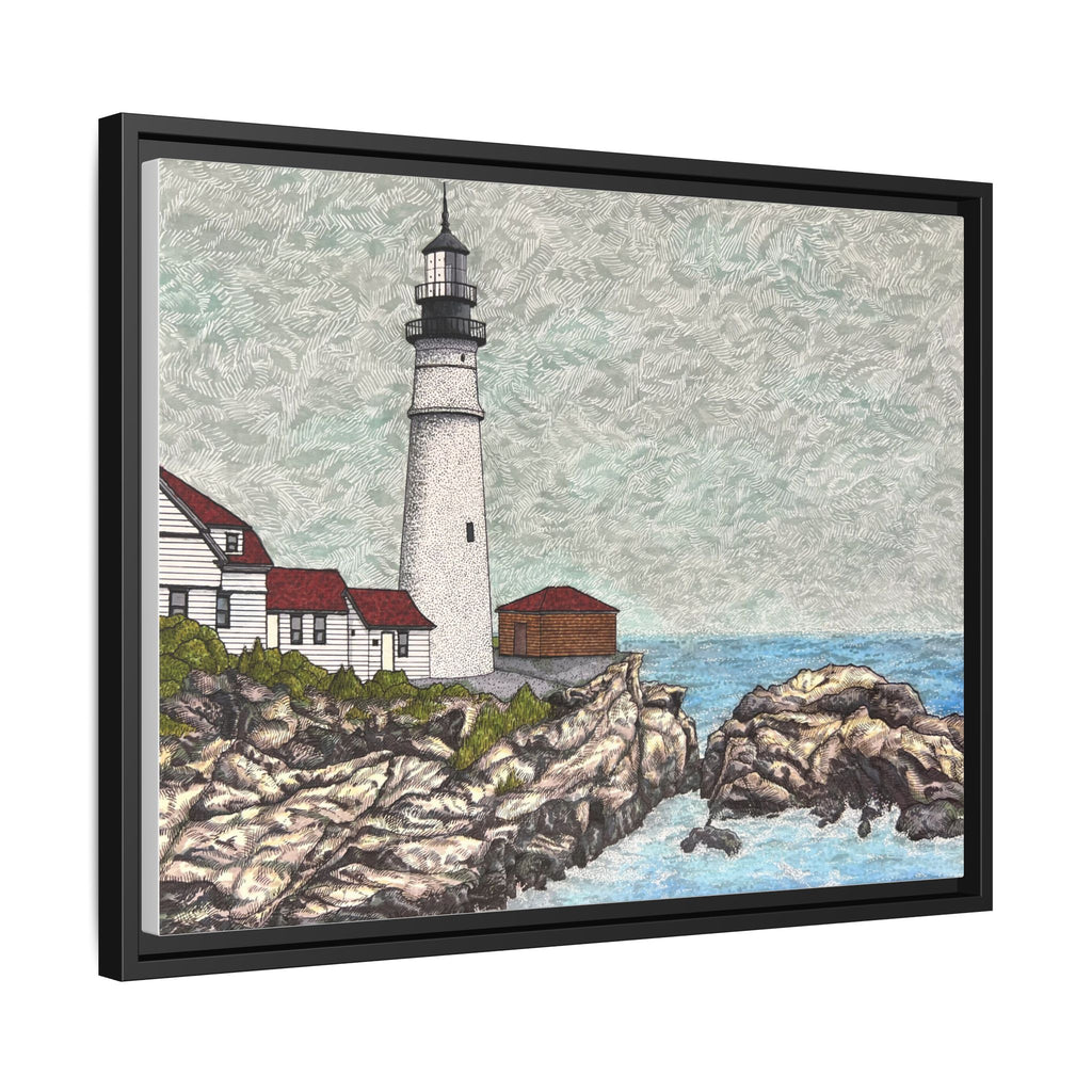 Framed Canvas Print - Portland Head Light