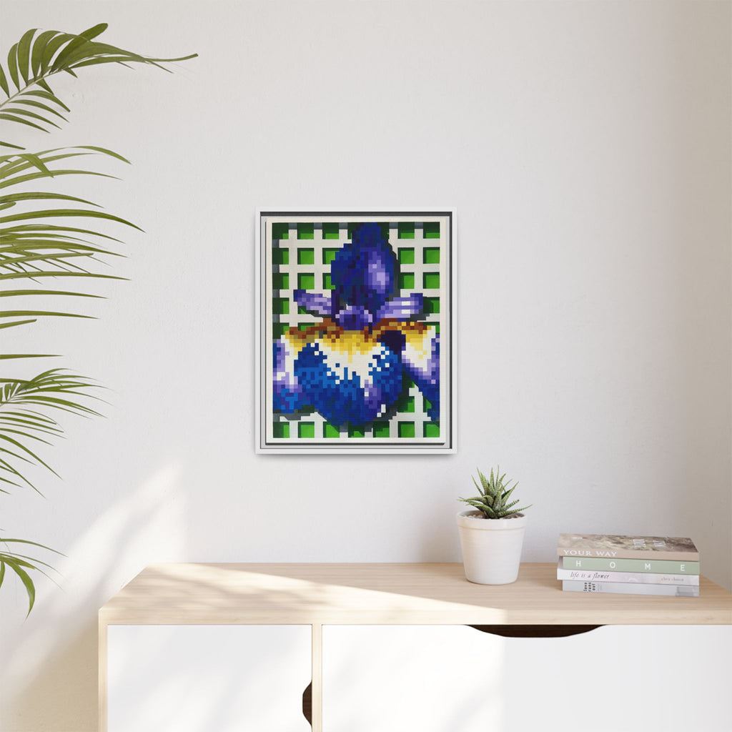 Iris 1 Painting - Framed Canvas Print