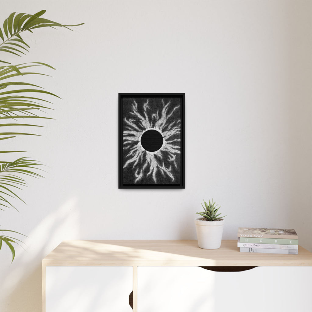 Framed Canvas Print - The Void Moon