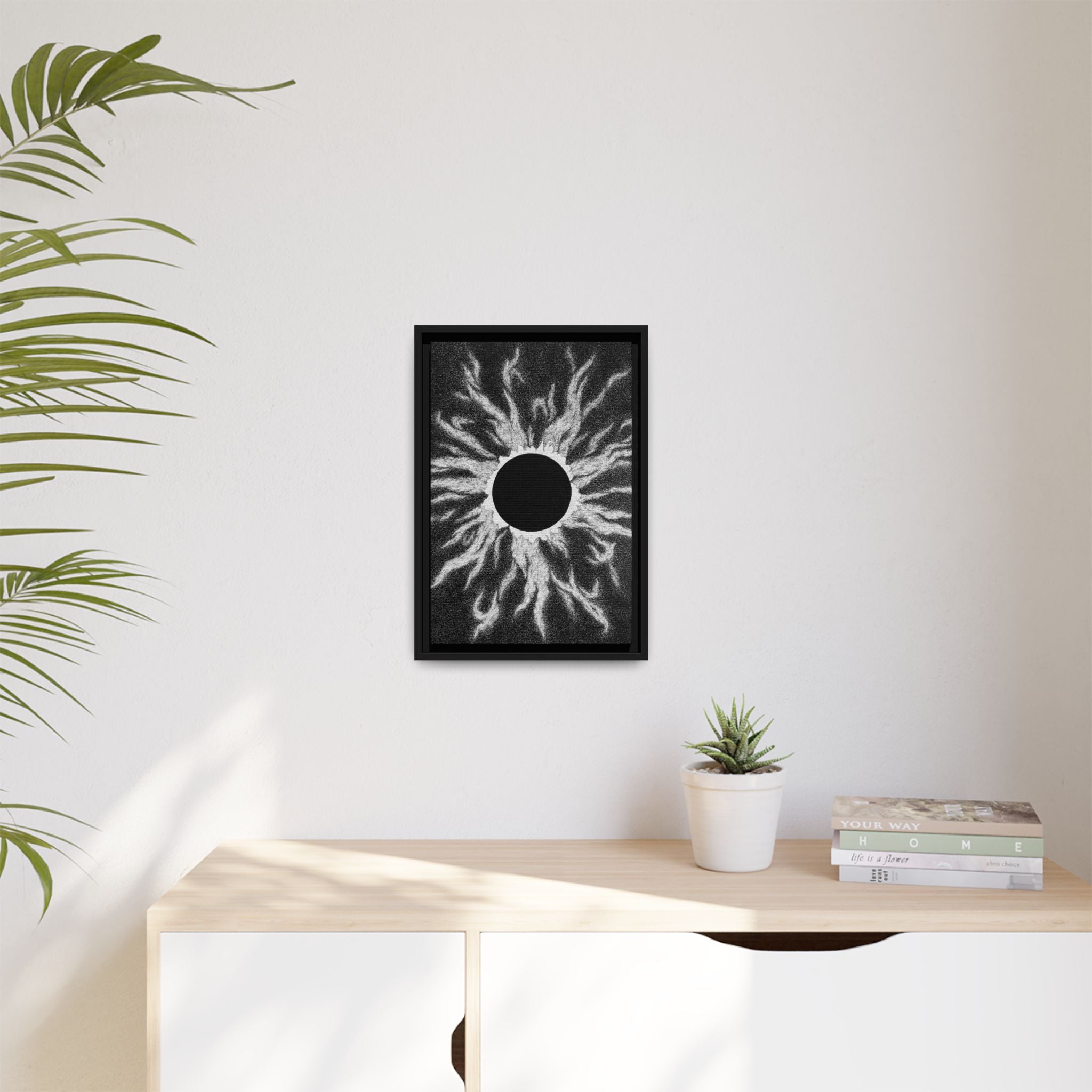 Framed Canvas Print - The Void Moon