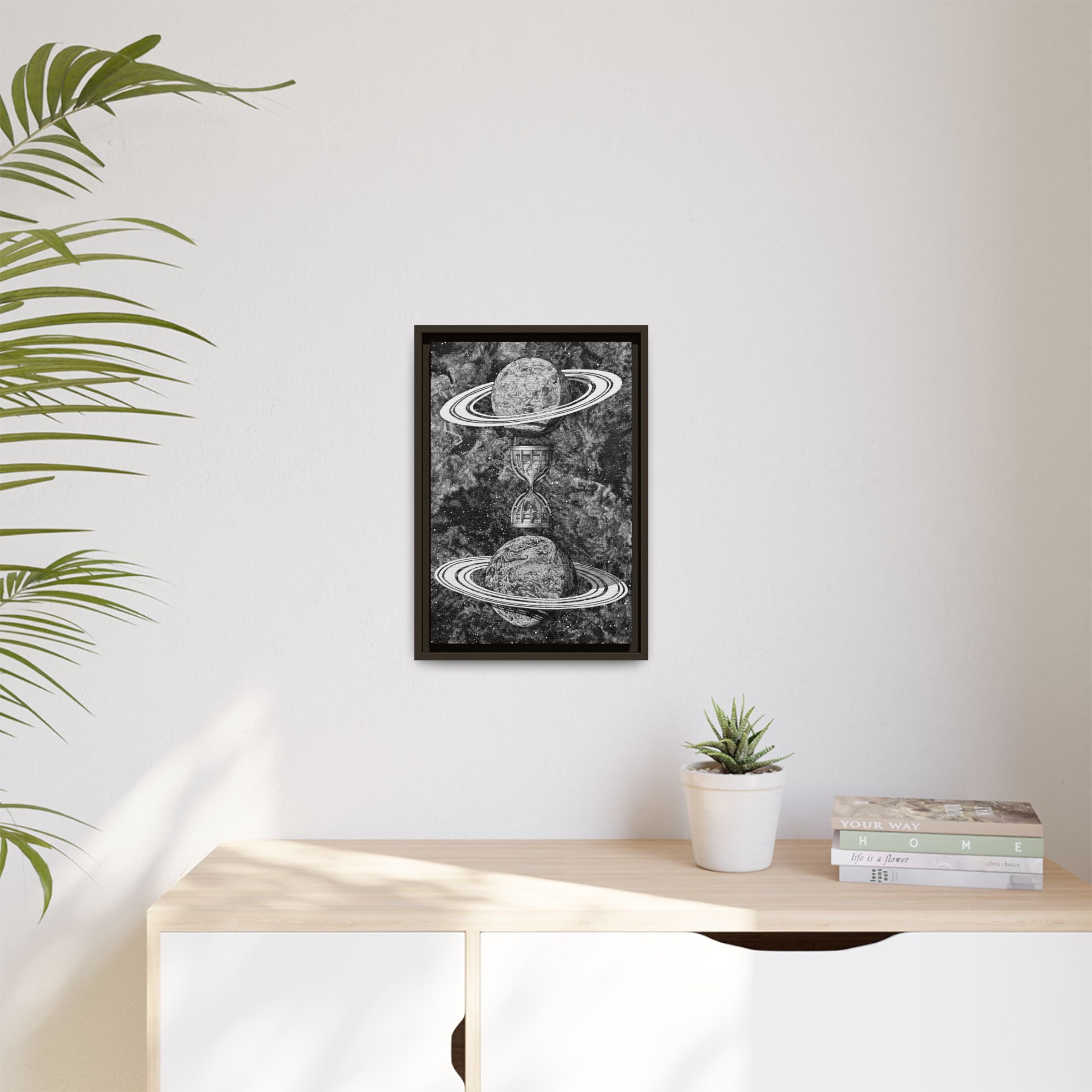 Gravity - Framed Canvas Print