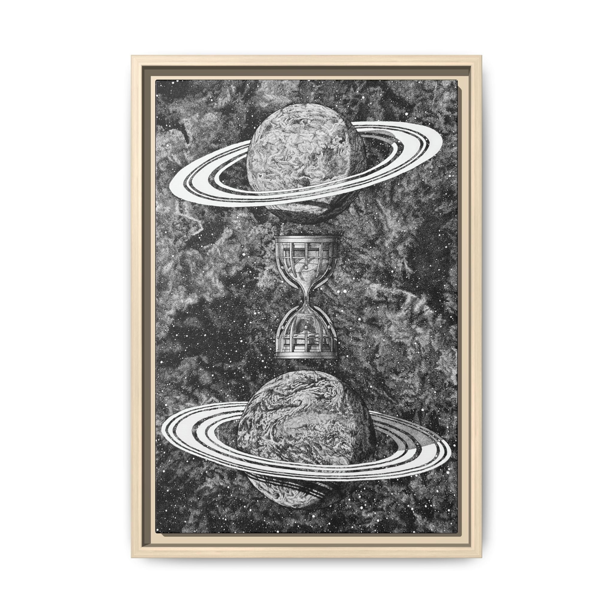 Gravity - Framed Canvas Print