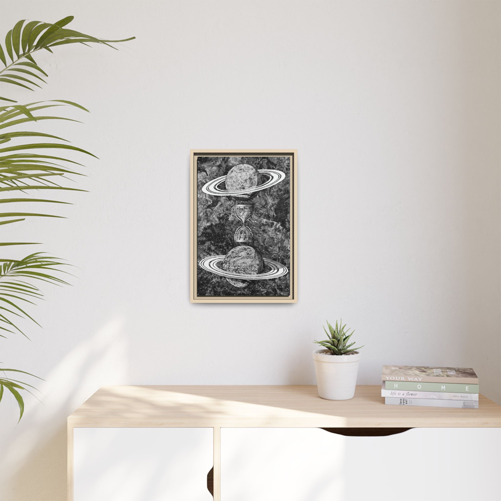 Gravity - Framed Canvas Print