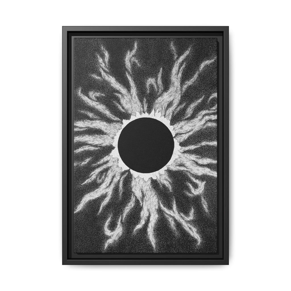 Framed Canvas Print - The Void Moon