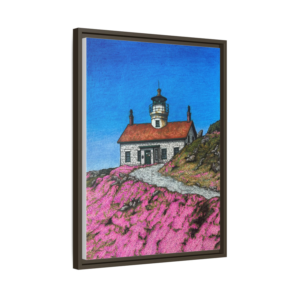 Crescent City Lighthouse - Framed Canvas Print