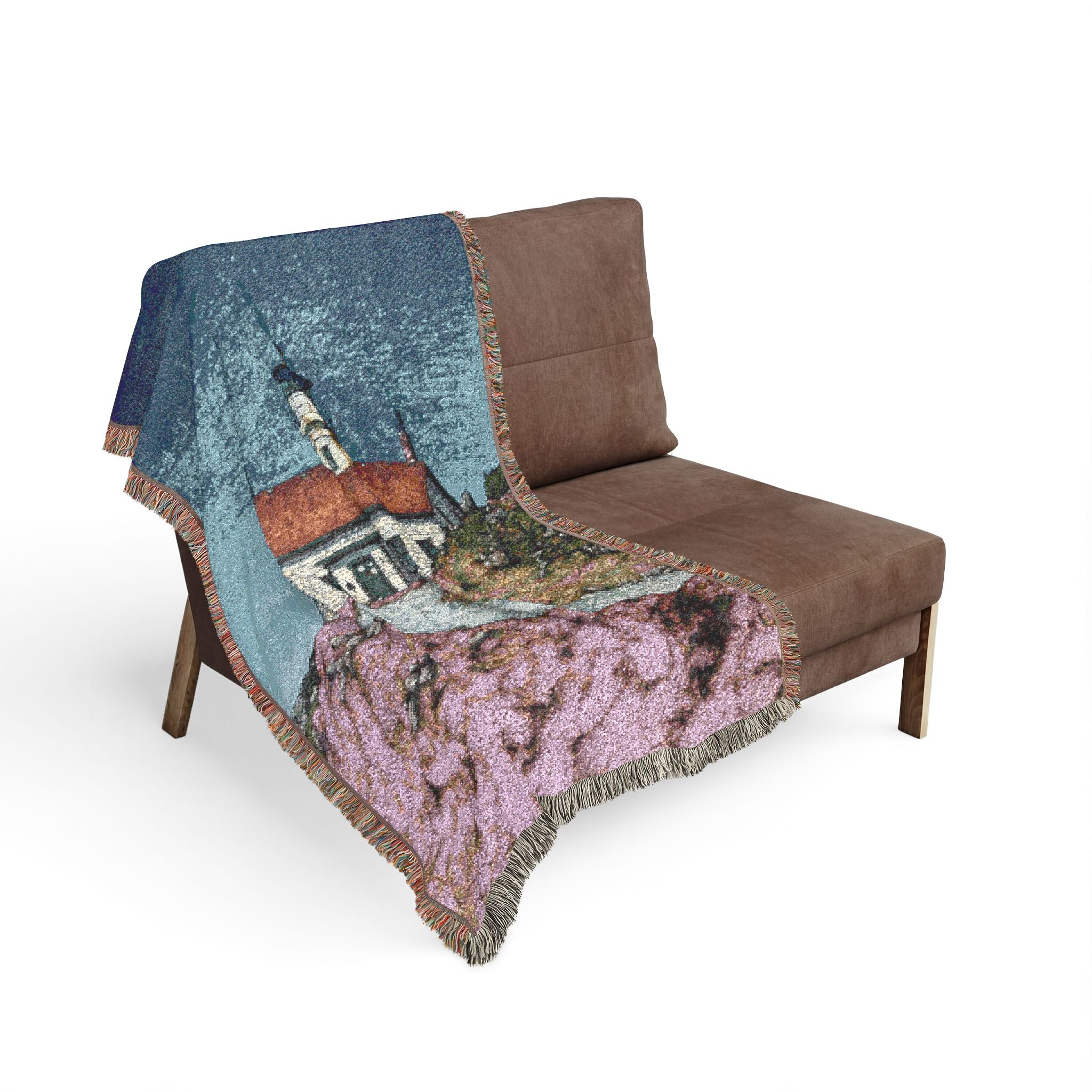 Crescent City Lighthouse - Woven Blanket