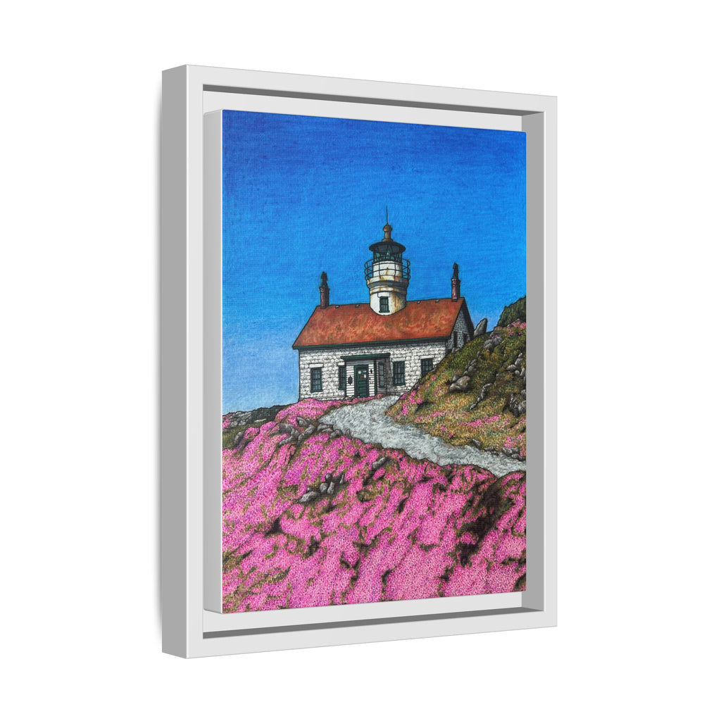 Crescent City Lighthouse - Framed Canvas Print