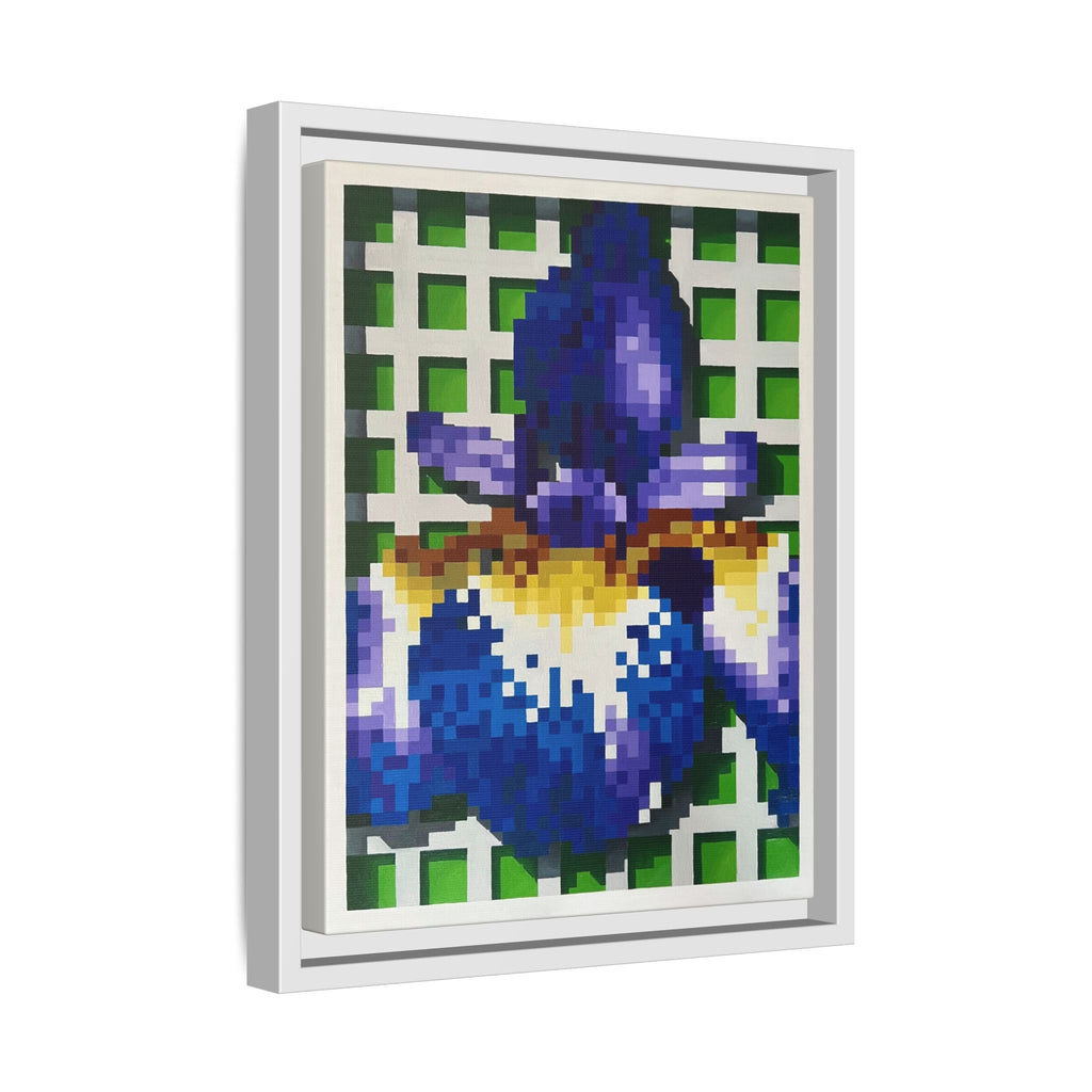 Iris 1 Painting - Framed Canvas Print