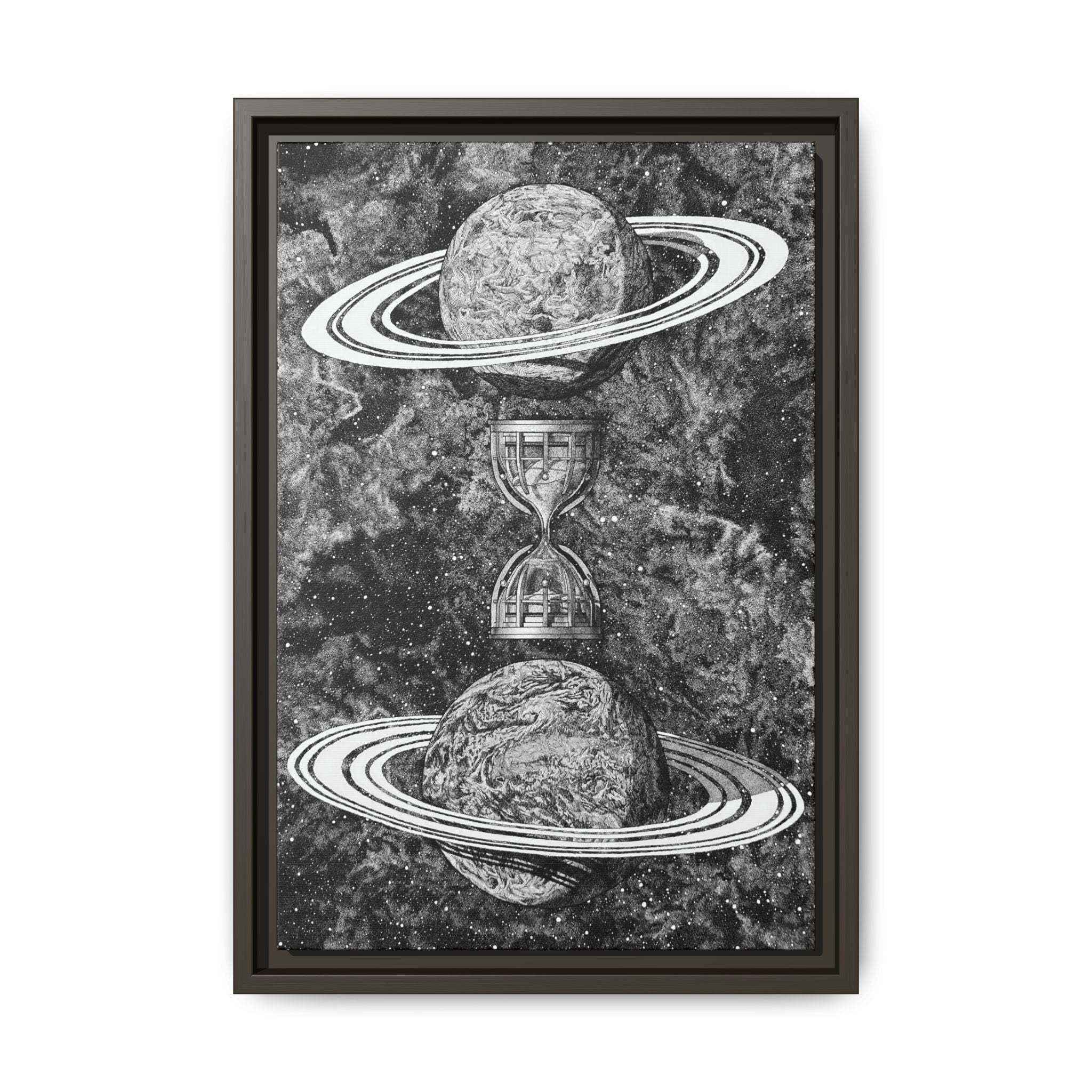 Gravity - Framed Canvas Print