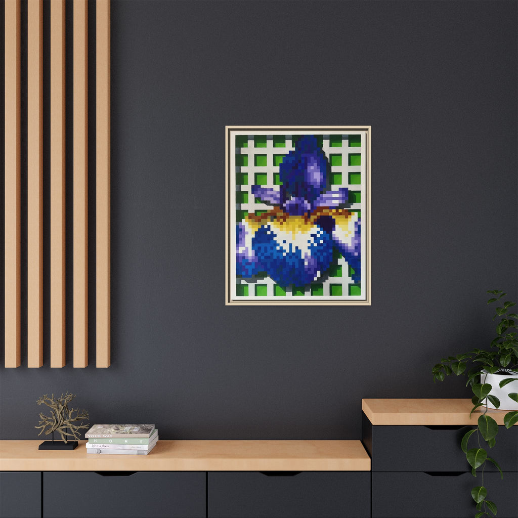 Iris 1 Painting - Framed Canvas Print
