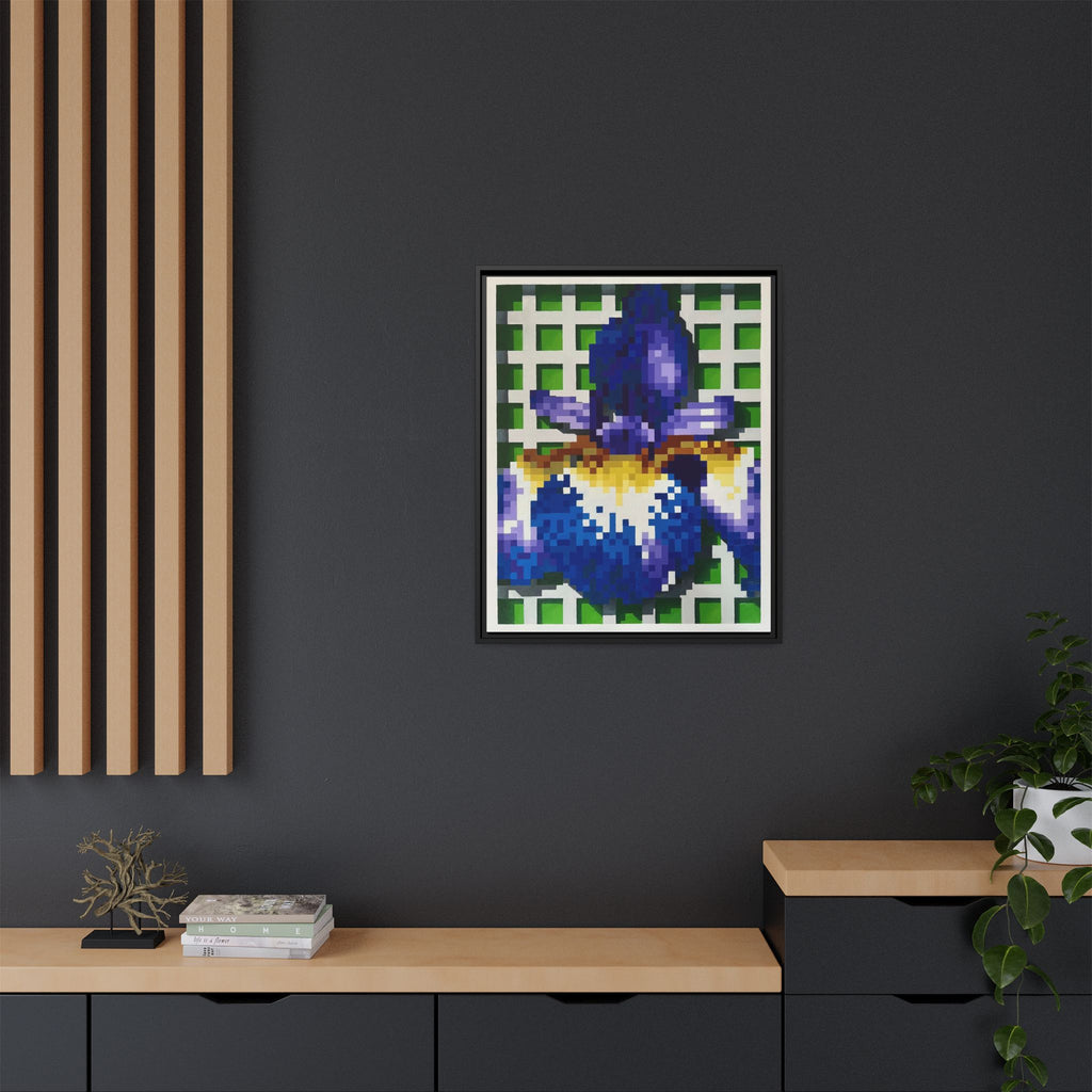 Iris 1 Painting - Framed Canvas Print