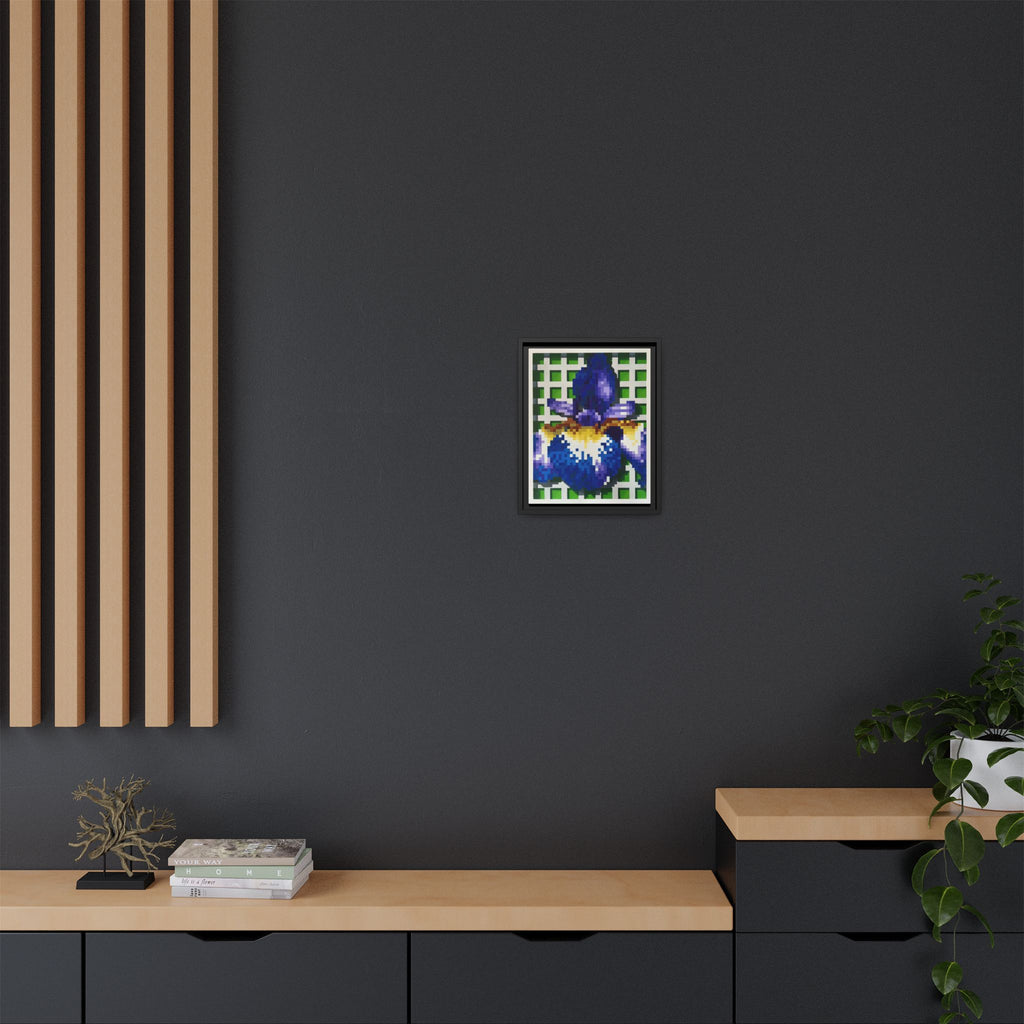 Iris 1 Painting - Framed Canvas Print